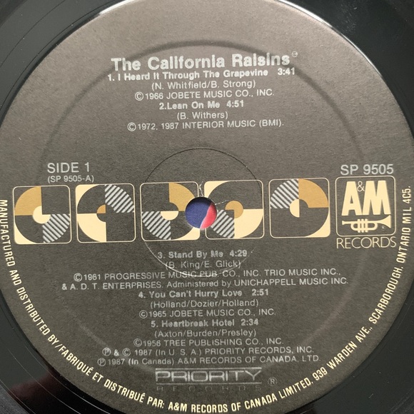 Vintage Vinyl | The California Raisins
Sing the Hit Songs - Picture 5 of 6